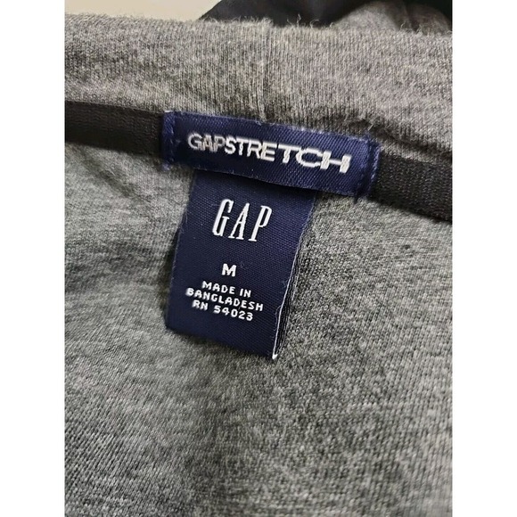 GAP ~Woman Size M~ Black Hoodie Zip-Up Solid Cotton Blend Jacket. - Picture 8 of 9